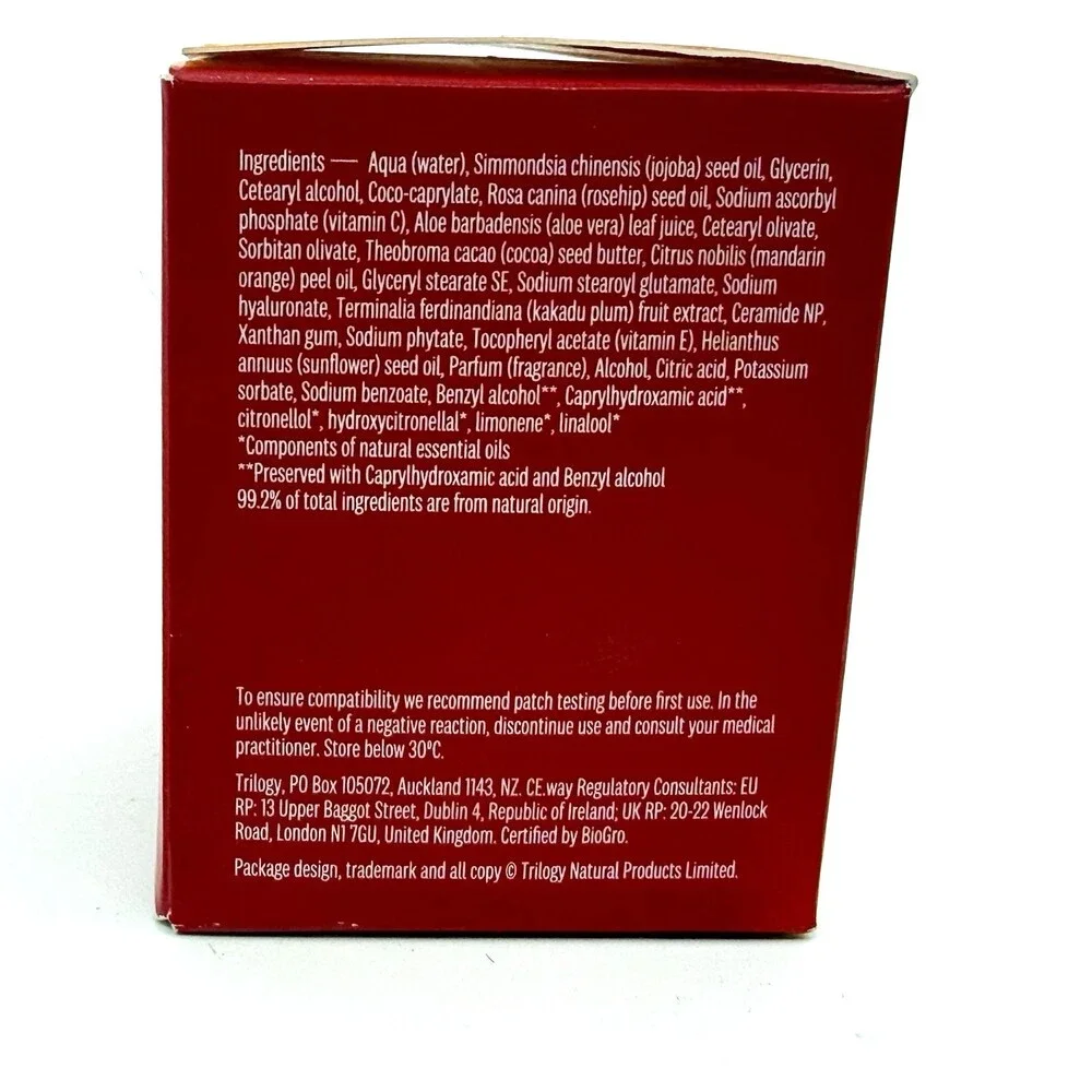 TRILOGY Vitamin C Ceramide Night Cream 60ml/2oz EXP 12/2028 NEW BN52652